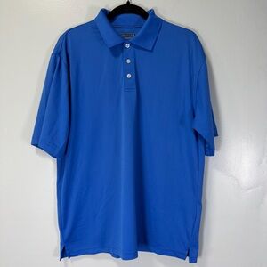 Cypress Club Blue Performance Polo Golf‎ Shirt Sz Medium